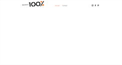 Desktop Screenshot of agence100pour100.com